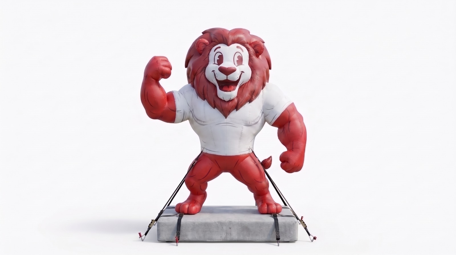 Mascota inflable de león de Grupo Salvador